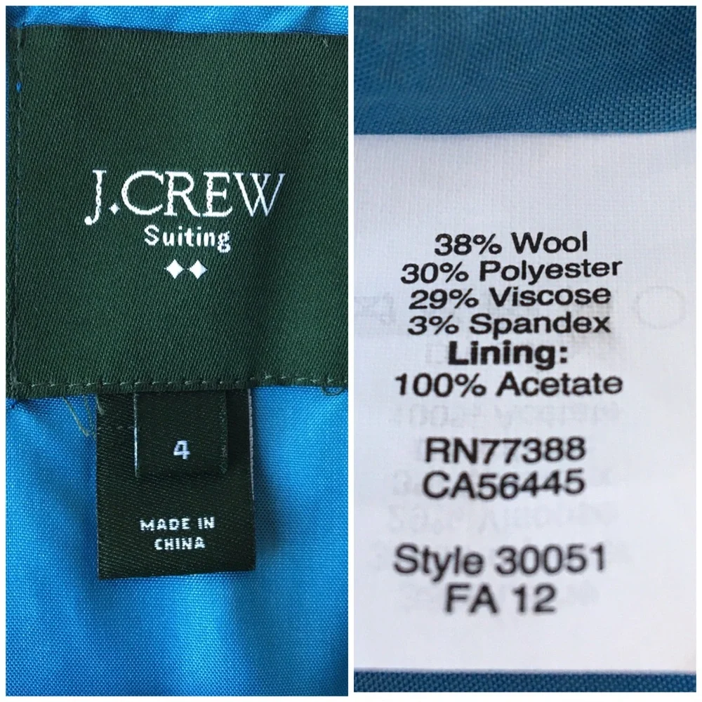 J. Crew Suiting Sleeveless Wool Blend Lined Sheath Dress Size 4 🌸